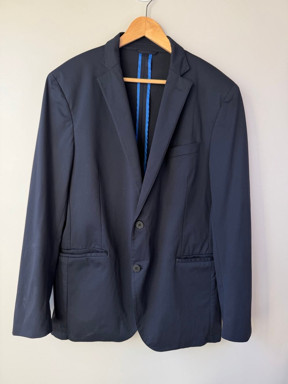 Twillory Size 44L Performance Blazer Unstructured Machine Washable 2 Button